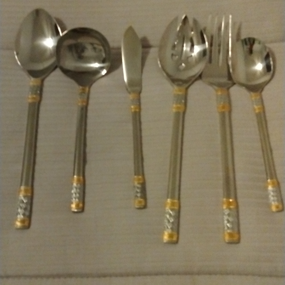 Golden Corsica stainless steel utensils